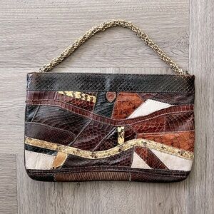 Vintage David Mehler for Dame Snakeskin Clutch